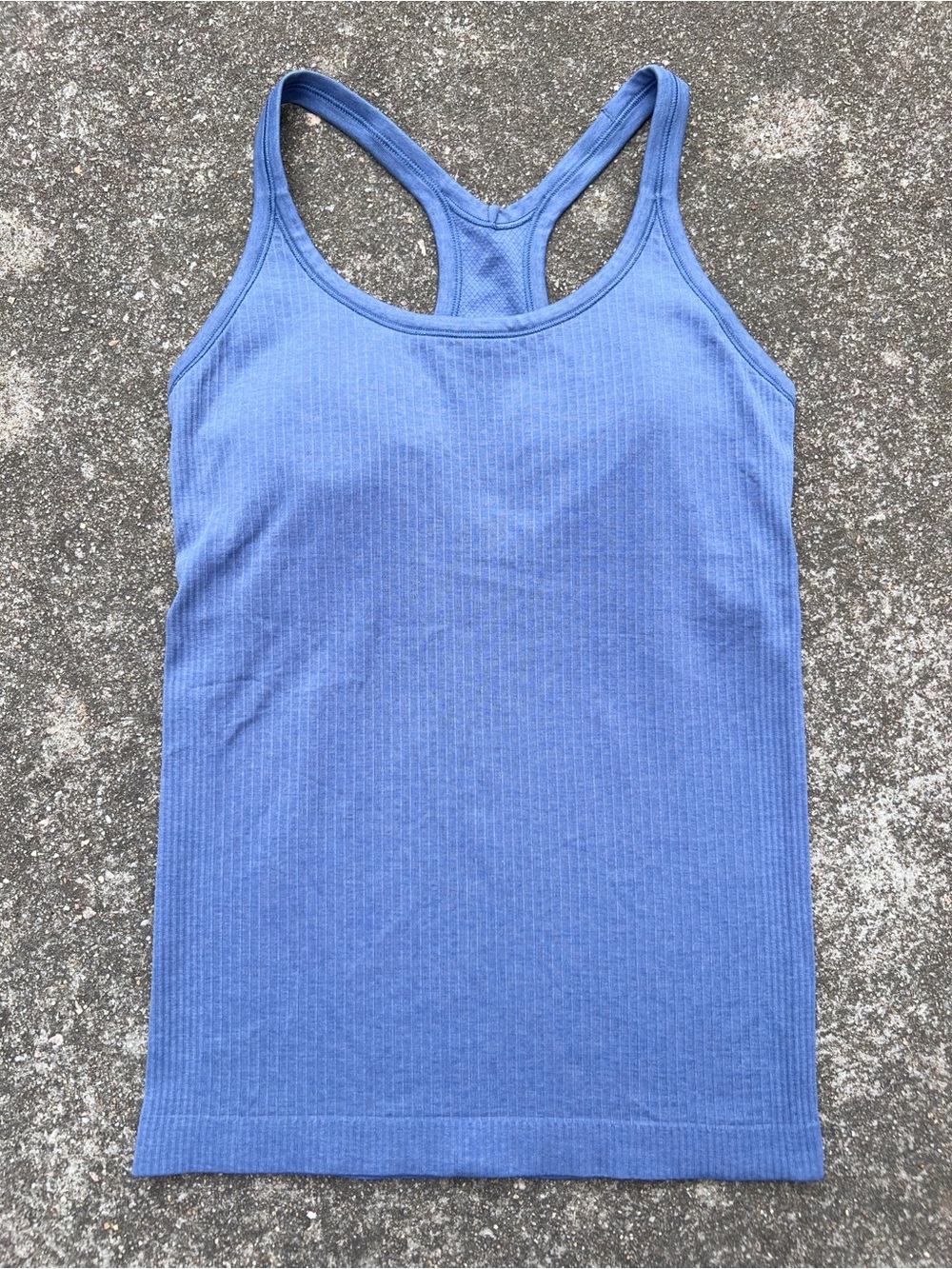 Lululemon Ebb to Street Tank Top Wild Indigo Ribbed Tank Size 6